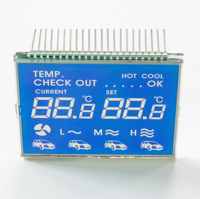 車載空調LCD段碼顯示屏
